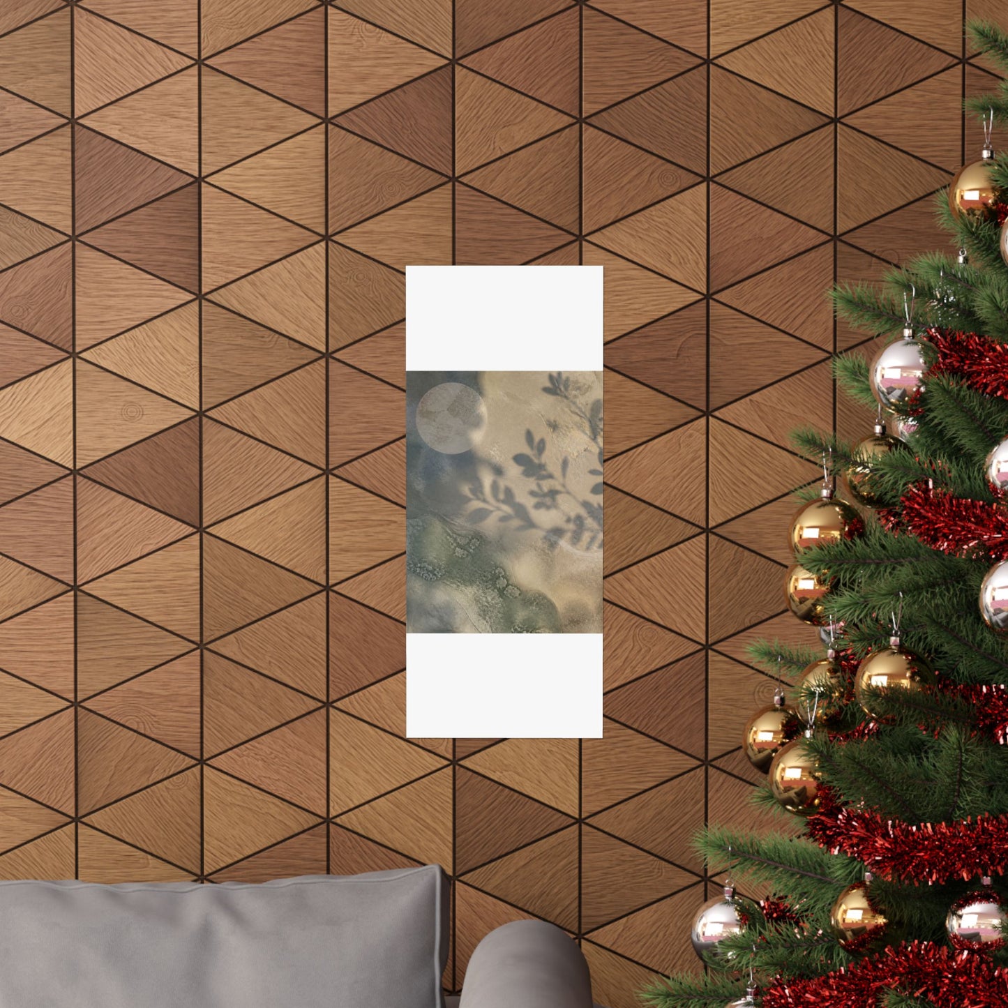 Winter Shadow Play Texture Wall Art Print | Cozy Decor