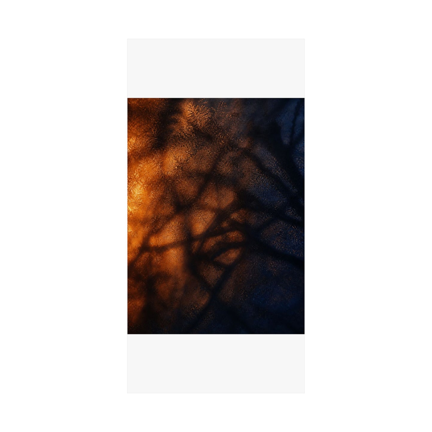 Candlelight Shadow Play Wall Art Print - Dark Japandi Seijaku