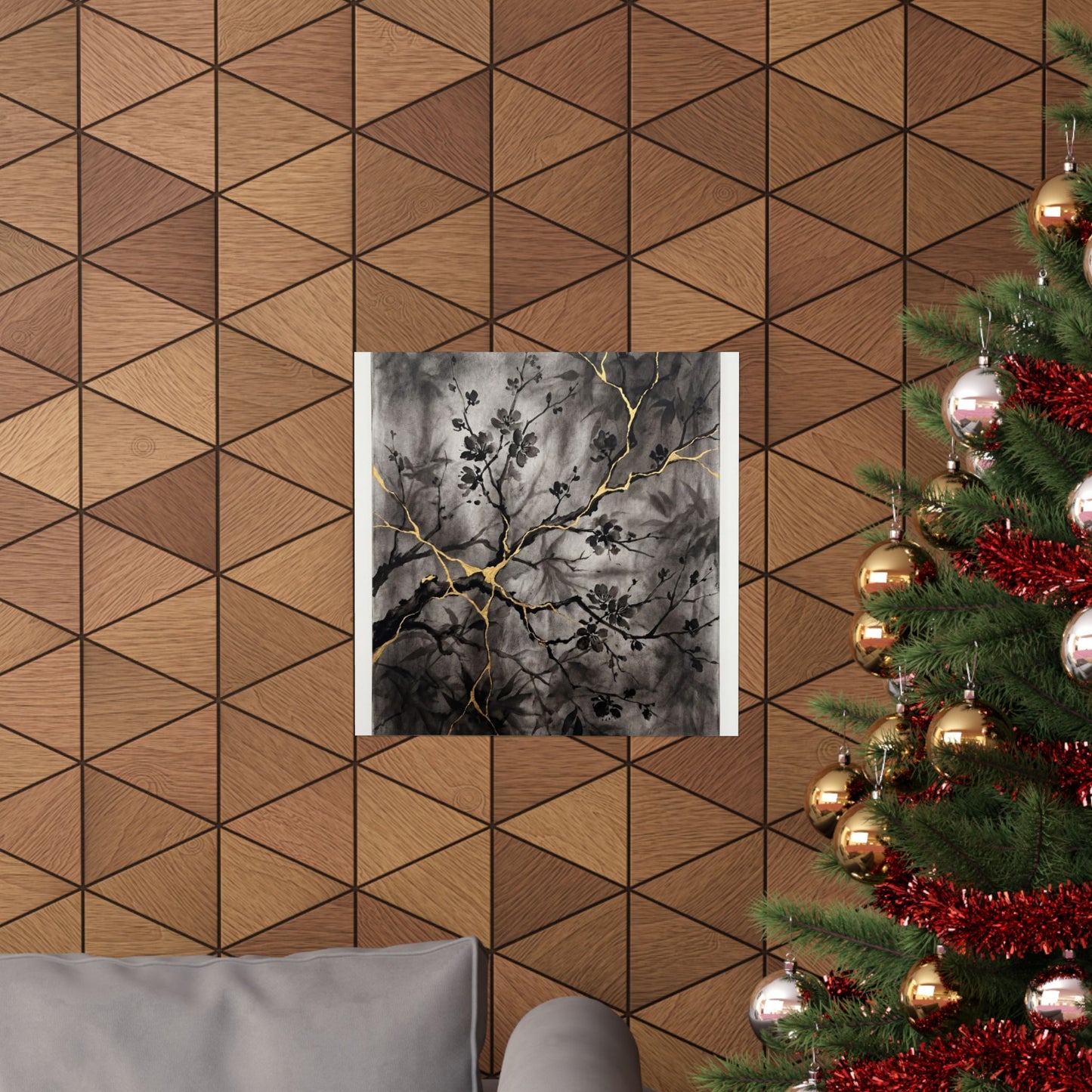 Cherry Blossom Summer Wall Art Print | Kintsugi Beautiful Design