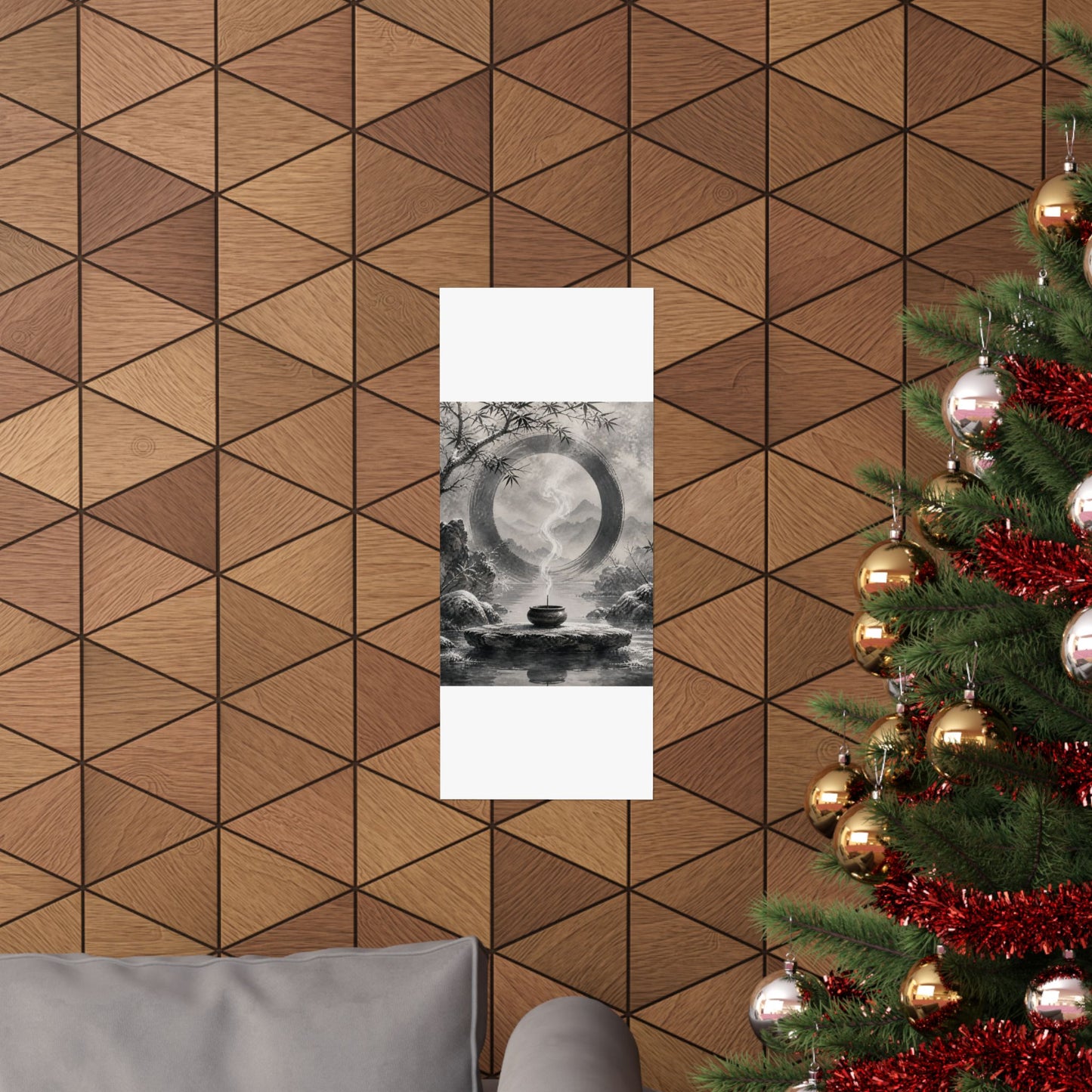 Dappled Incense Smoke Wall Art Print - Zen Seijaku