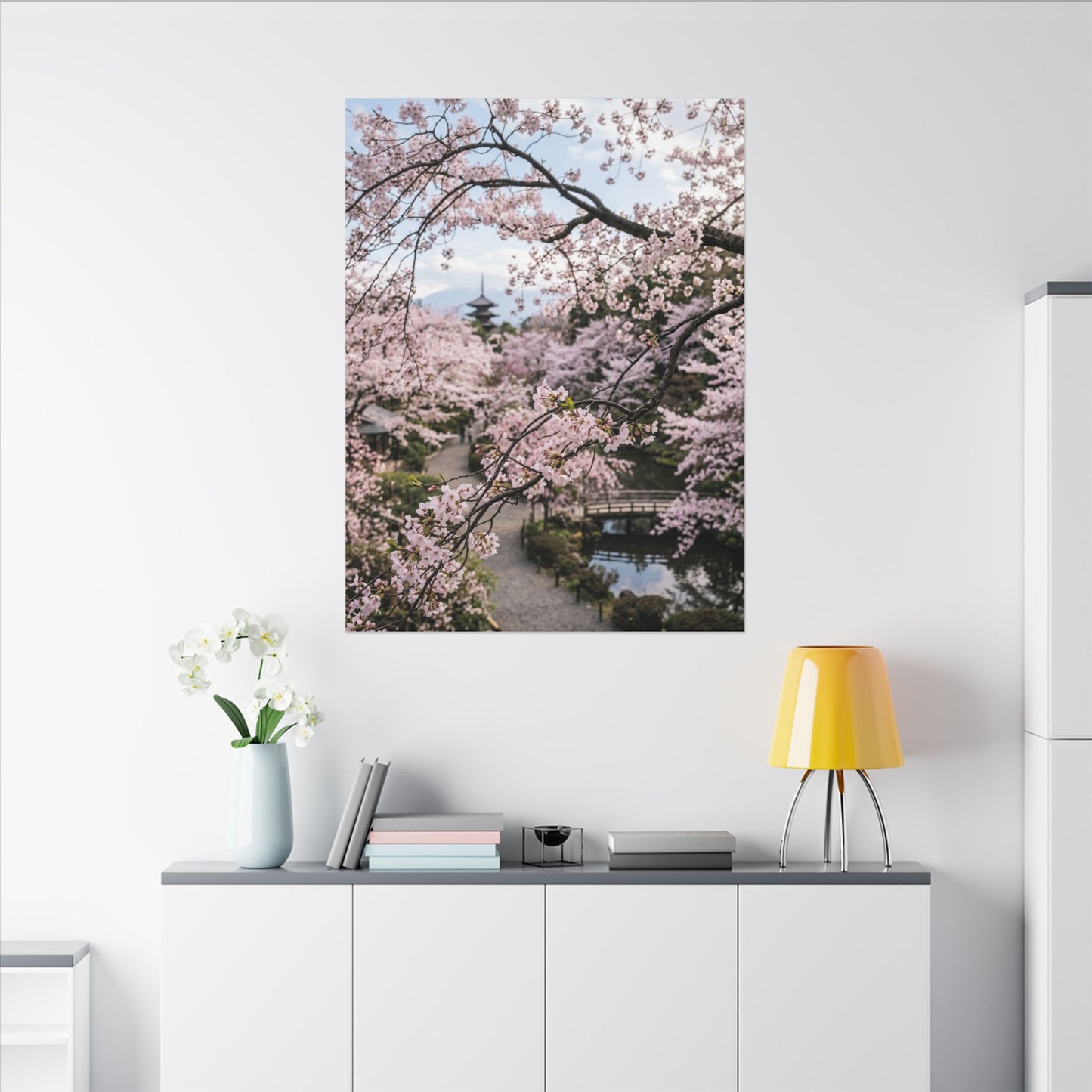 Shibui Ceramic Bowl Canvas Art - Japandi Watercolor