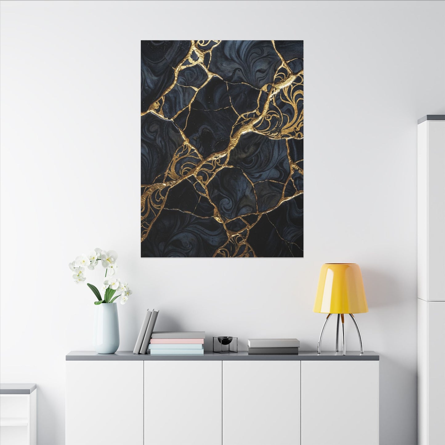 Kintsugi Gold Vein Canvas Art