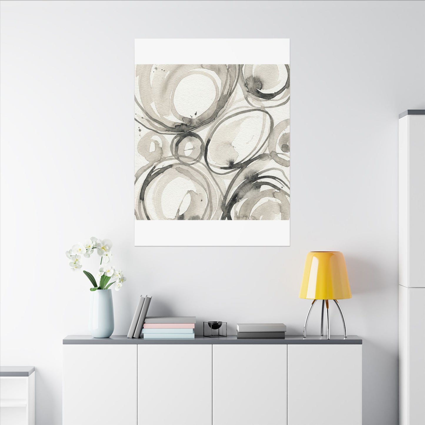 Handcrafted Feel Japandi Watercolor Canvas Art