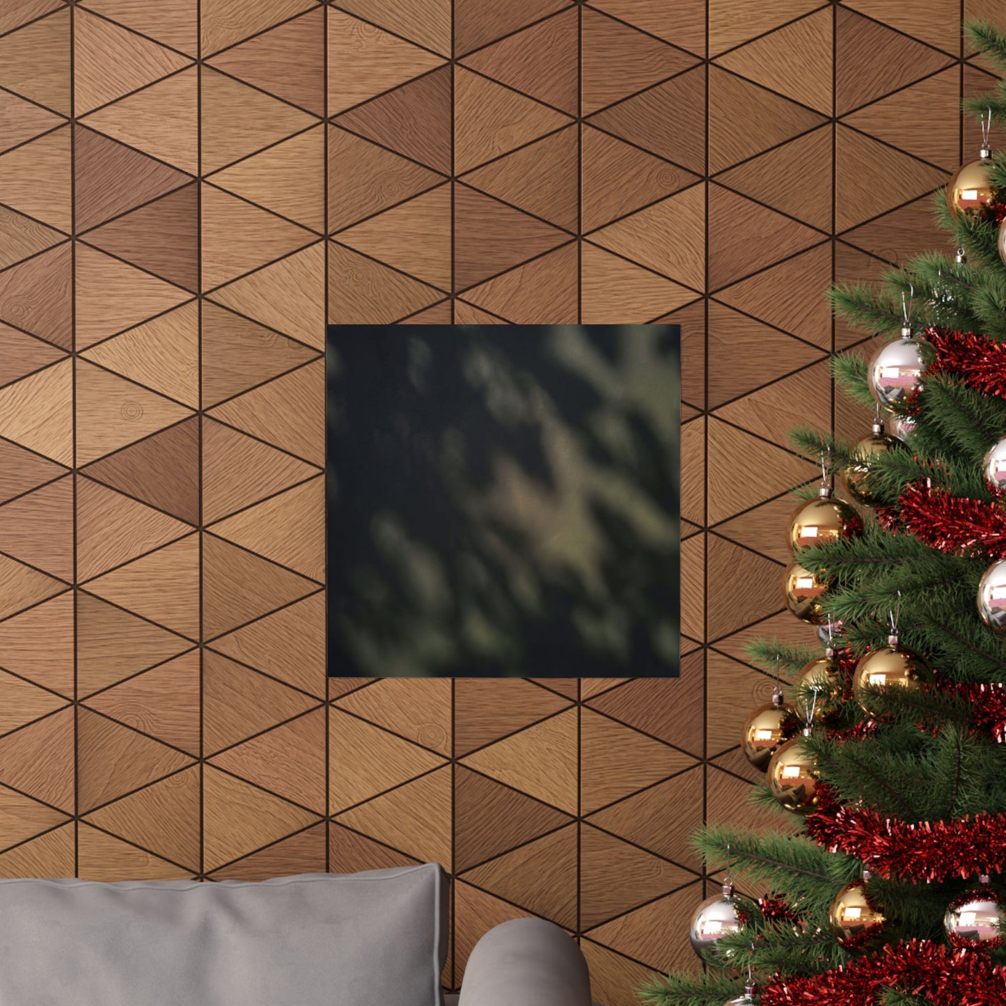 Dappled Shadow Play Wall Art Print - Dark Japandi Ma