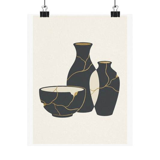 Broken and Beautiful: Charcoal Print