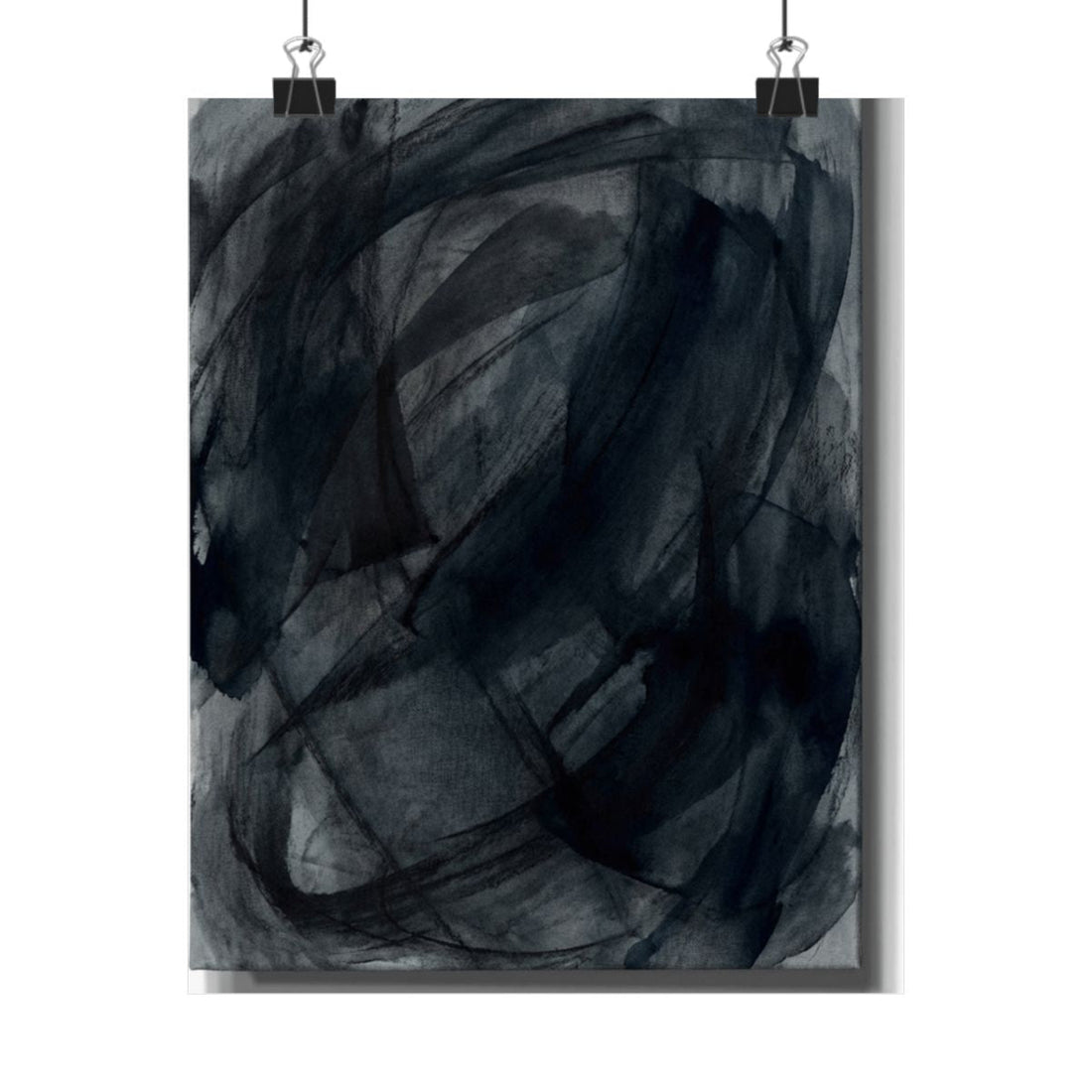 Sophisticated Charcoal-ink Art in Deep Tones