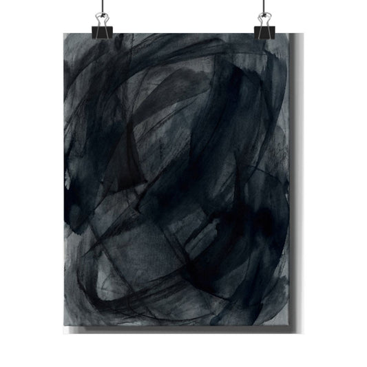 Sophisticated Charcoal-ink Art in Deep Tones