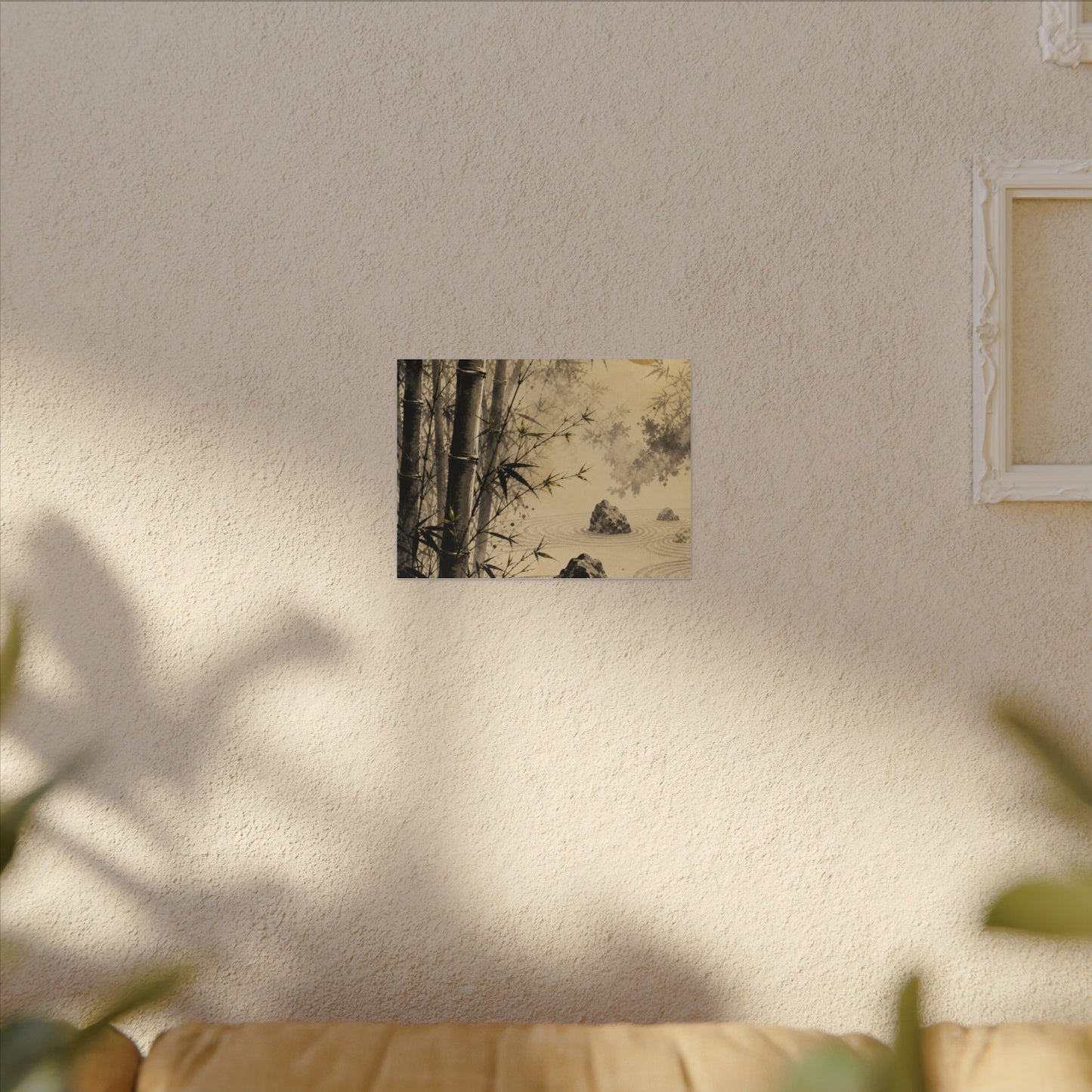 Peaceful Bamboo Grove Canvas Art - Karesansui Zen