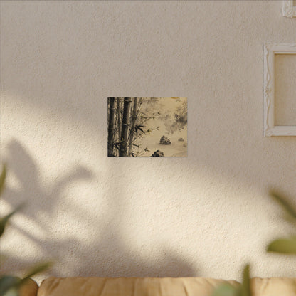 Peaceful Bamboo Grove Canvas Art - Karesansui Zen