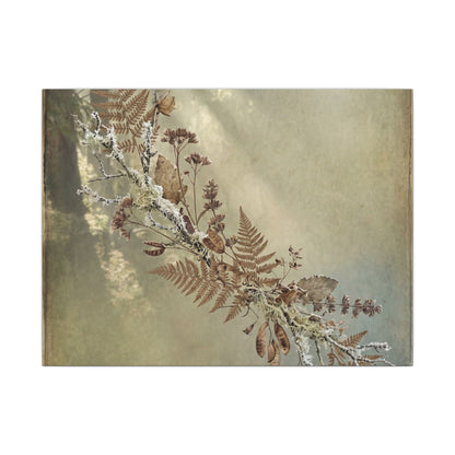 Winter Dried Flowers Forest Whimsy Canvas Art | Earthy Decor