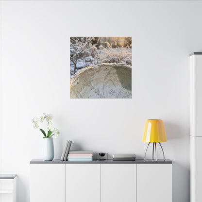 Ceramic Bowl Canvas Art | Winter Japandi Minimal Line Art
