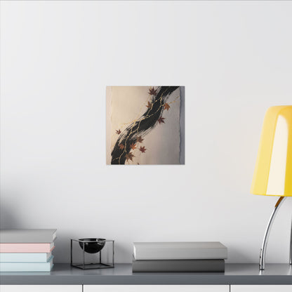 Dawn Ink Brushstroke Canvas Art - Kintsugi Ma