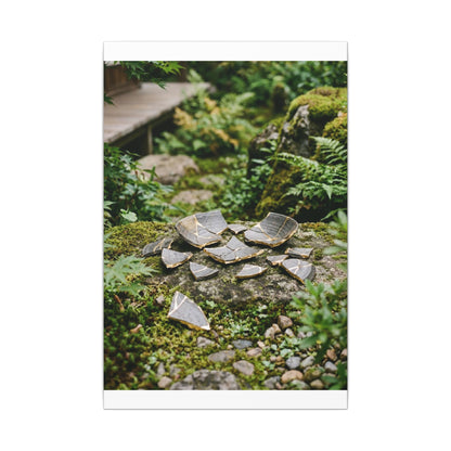 Summer Broken Pottery Gold Repair Canvas Art | Resilient Decor