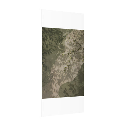 Neutral Shadow Play Canvas Art - Japanese Pattern Japandi
