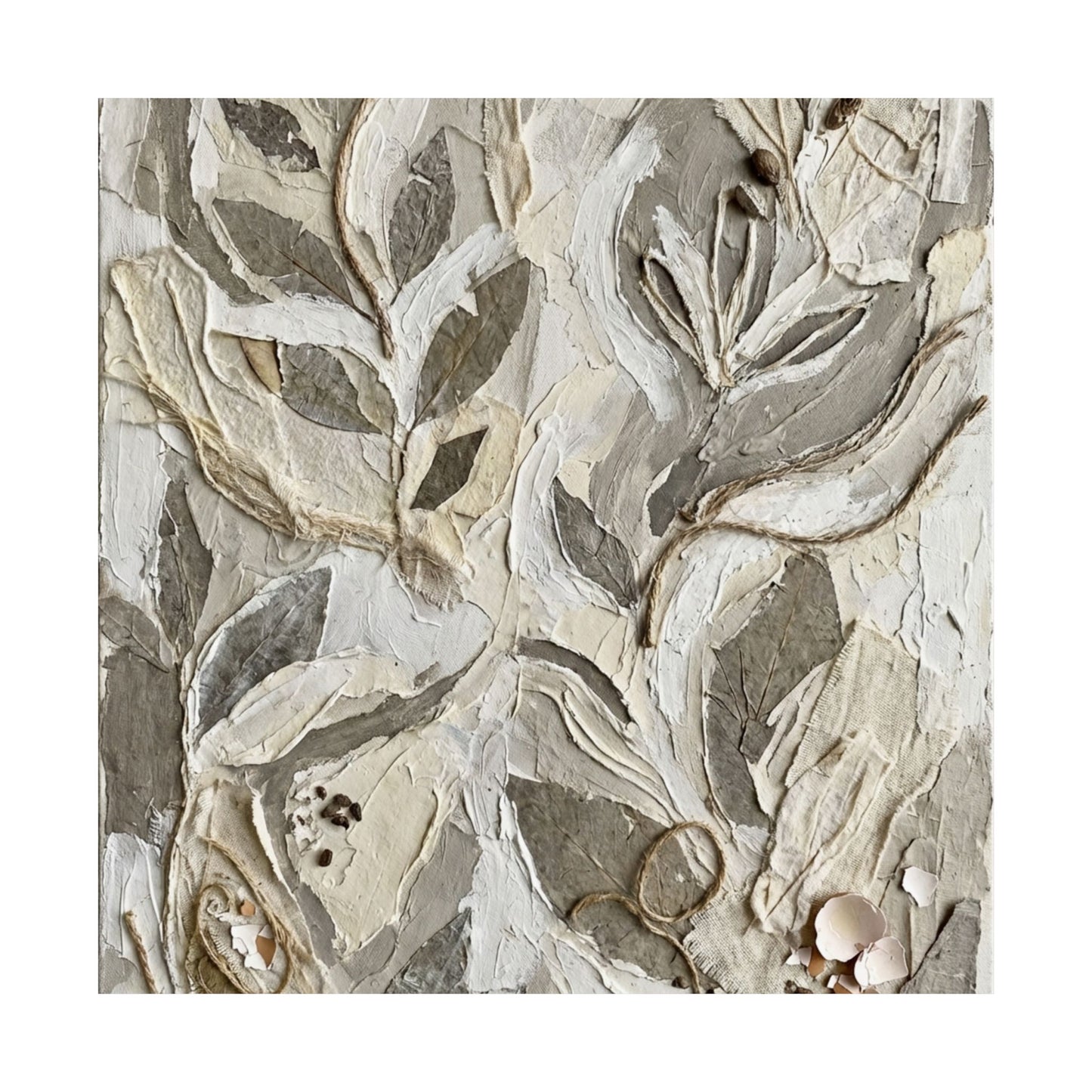 Japandi Textured Wall Art Print