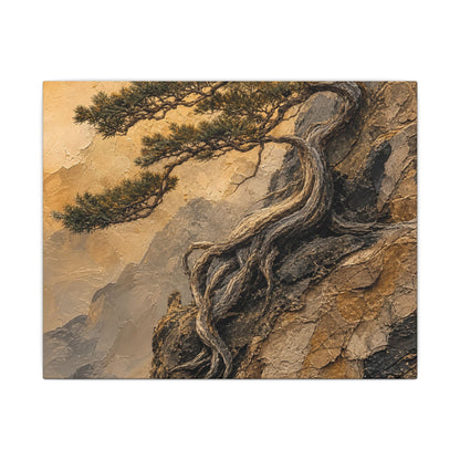 Summer Pine Tree Texture Canvas Art | Cozy Decor