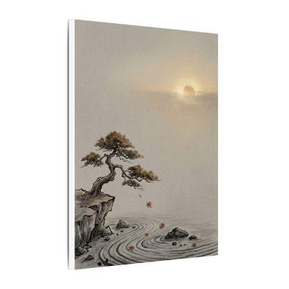Pine Tree Canvas Art | Autumn Zen Karesansui Art
