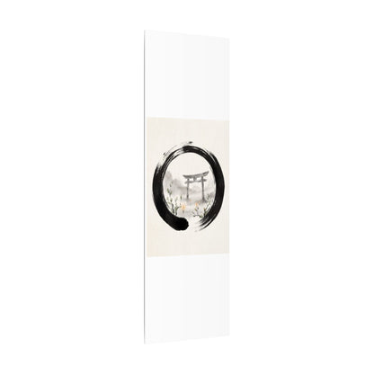 Spring Torii Gate Enso Canvas Art | Tranquil Decor