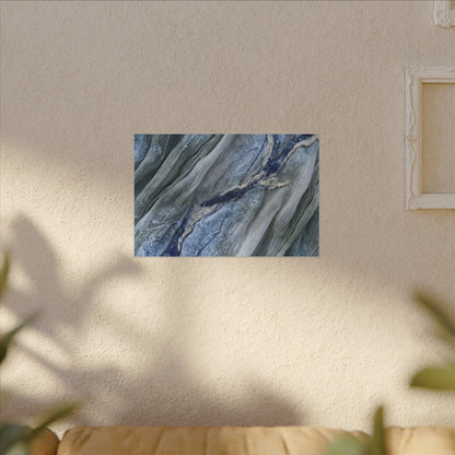 Moonlight Silk Drape Canvas Art - Japandi Mono No Aware