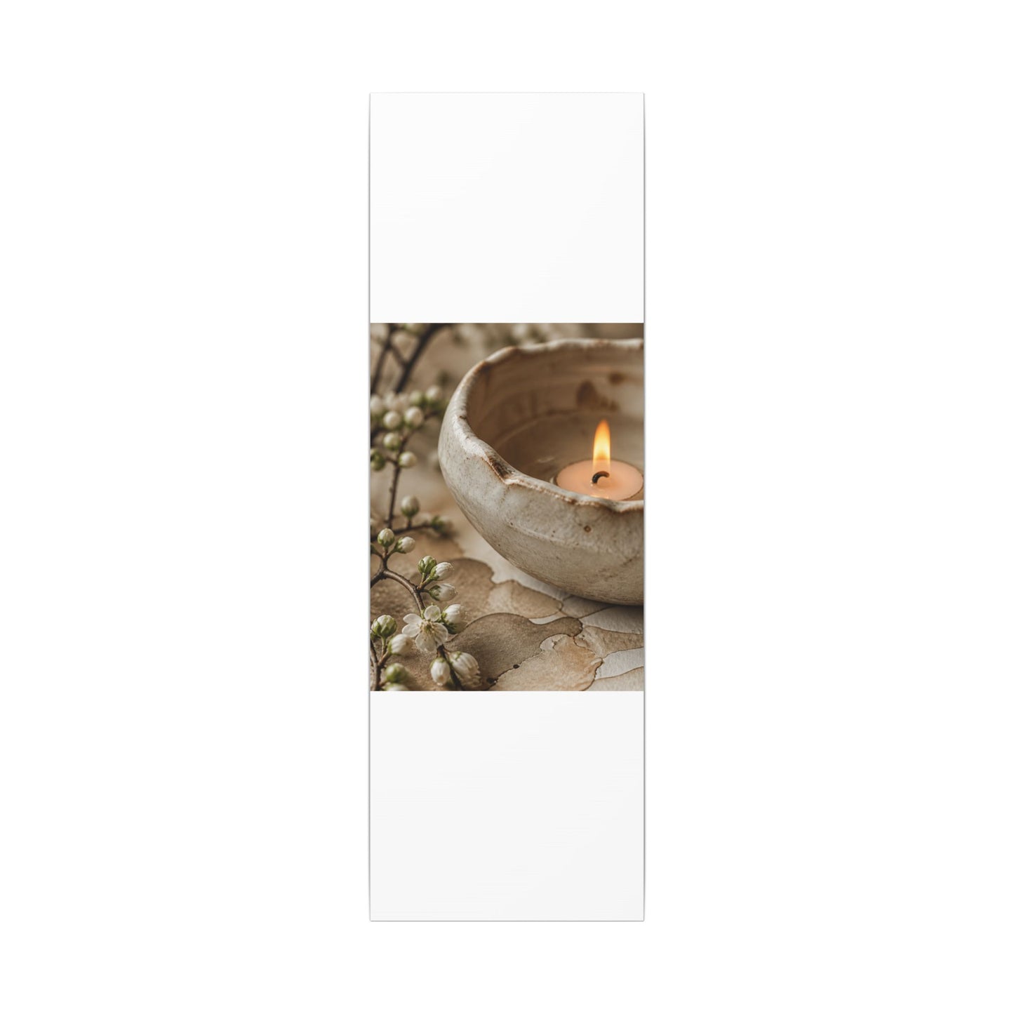 Kanso Ceramic Bowl Canvas Art - Japandi Watercolor