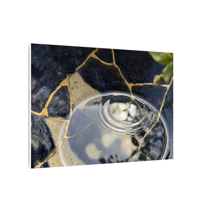 Water Ripple Spring Canvas Art | Kintsugi Beautiful Design