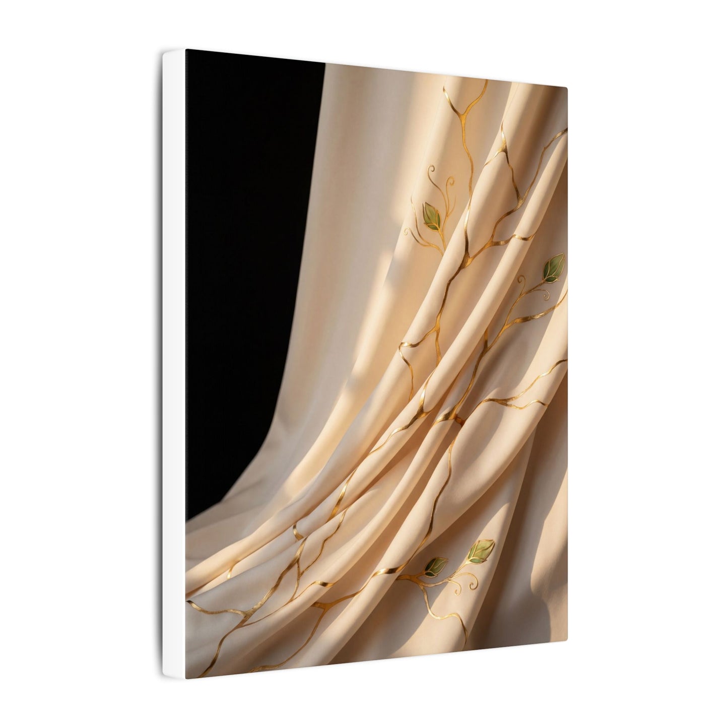 Golden Hour Silk Drape Canvas Art - Kintsugi Fukinsei