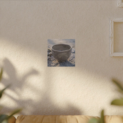 Seijaku Ceramic Bowl Canvas Art - Japandi Japanese Pattern