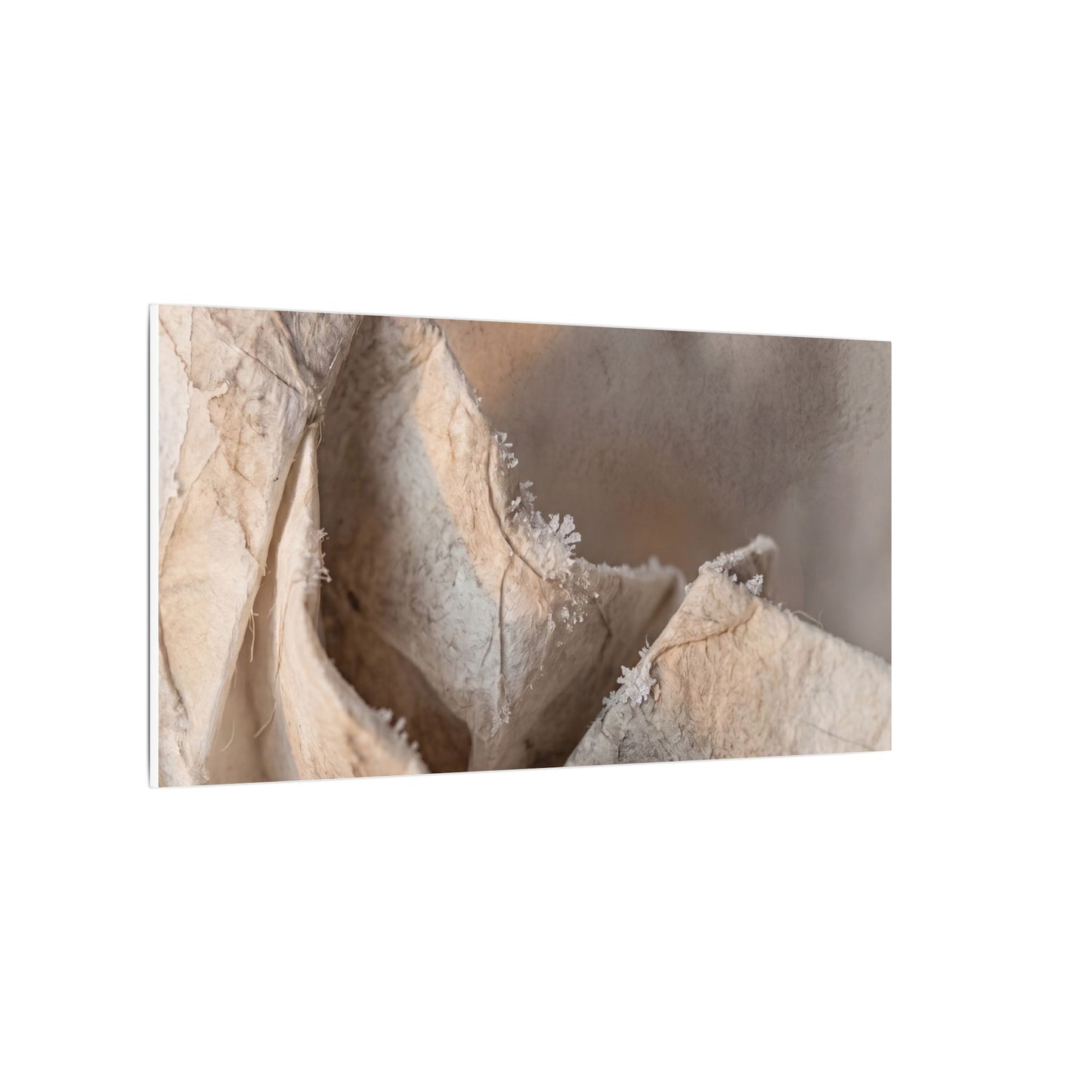 Japandi Paper Fold in Candlelight | Watercolor Canvas Art