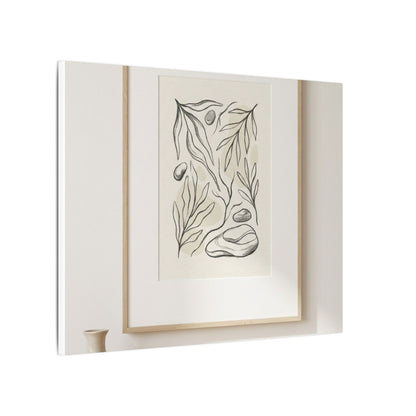Japandi Charcoal Canvas Art