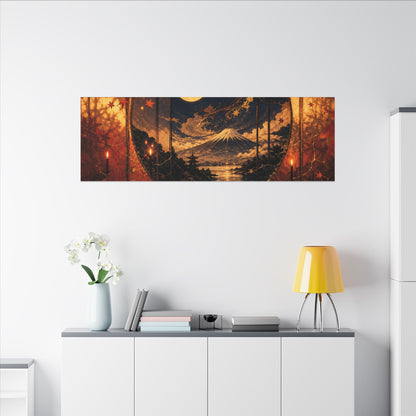 Beautiful Shoji Screen Canvas Art - Gold Vein Kintsugi