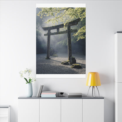 Torii Gate Canvas Art | Spring Zen Karesansui Art