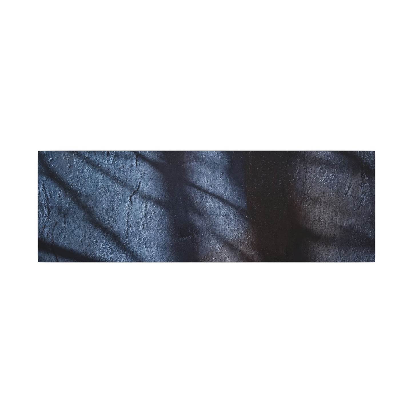 Dark Japandi Shadow Play in Moonlight | Moody Minimal Canvas Art