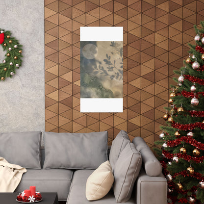 Winter Shadow Play Texture Wall Art Print | Cozy Decor