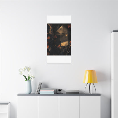 Autumn Silk Drape Shadow Zen Canvas Art | Bold Decor