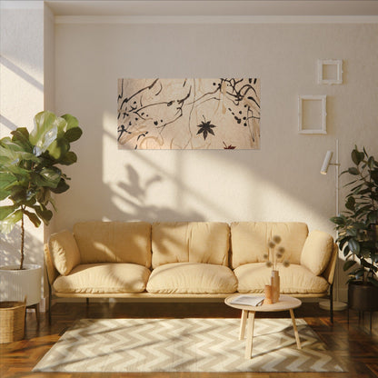 Golden Hour Shoji Screen Canvas Art - Japandi Fukinsei