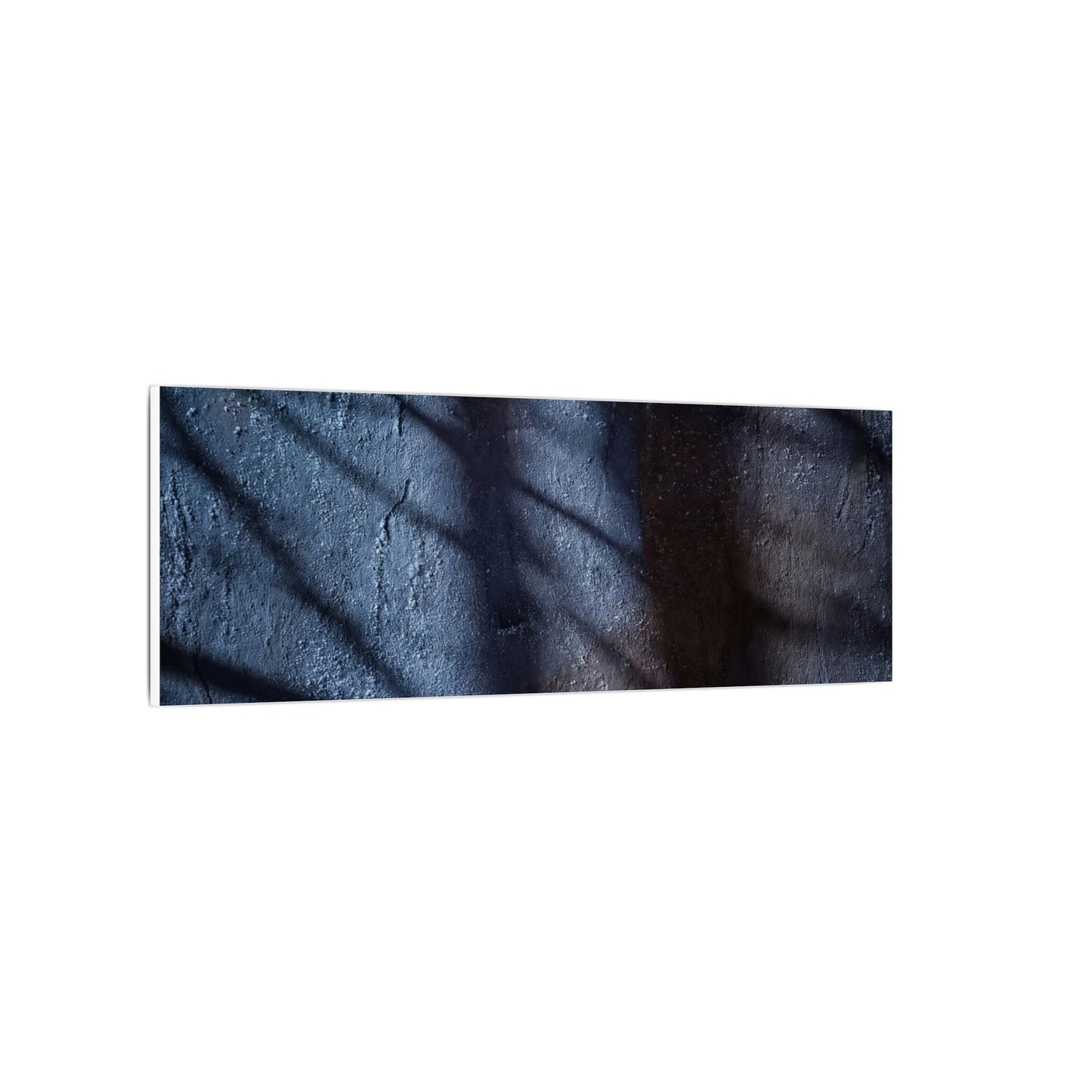 Dark Japandi Shadow Play in Moonlight | Moody Minimal Canvas Art