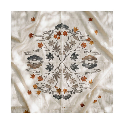 Warm Silk Drape Wall Art Print - Japanese Pattern Japandi