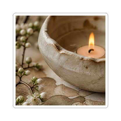 Kanso Ceramic Bowl Sticker - Japandi Watercolor