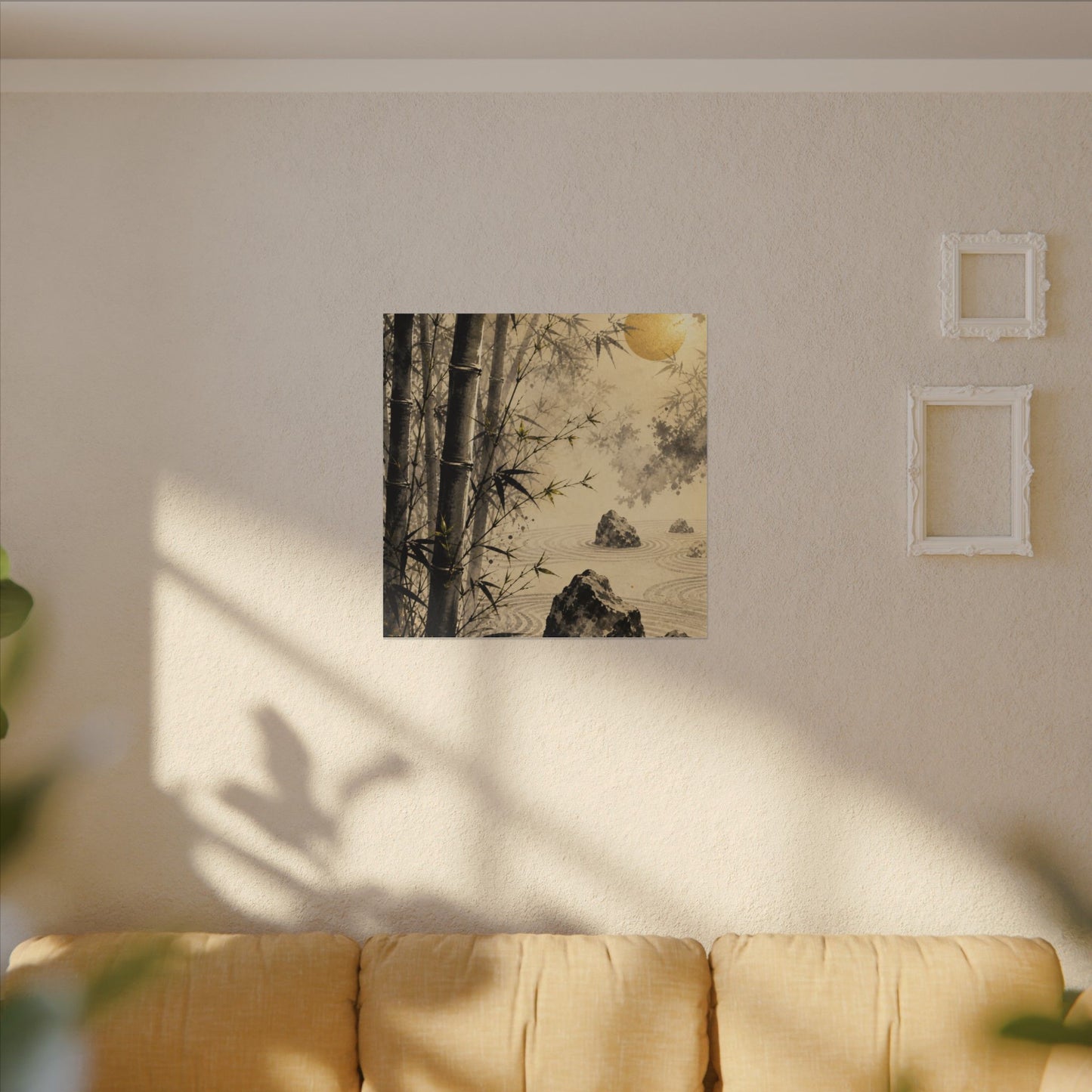 Peaceful Bamboo Grove Canvas Art - Karesansui Zen