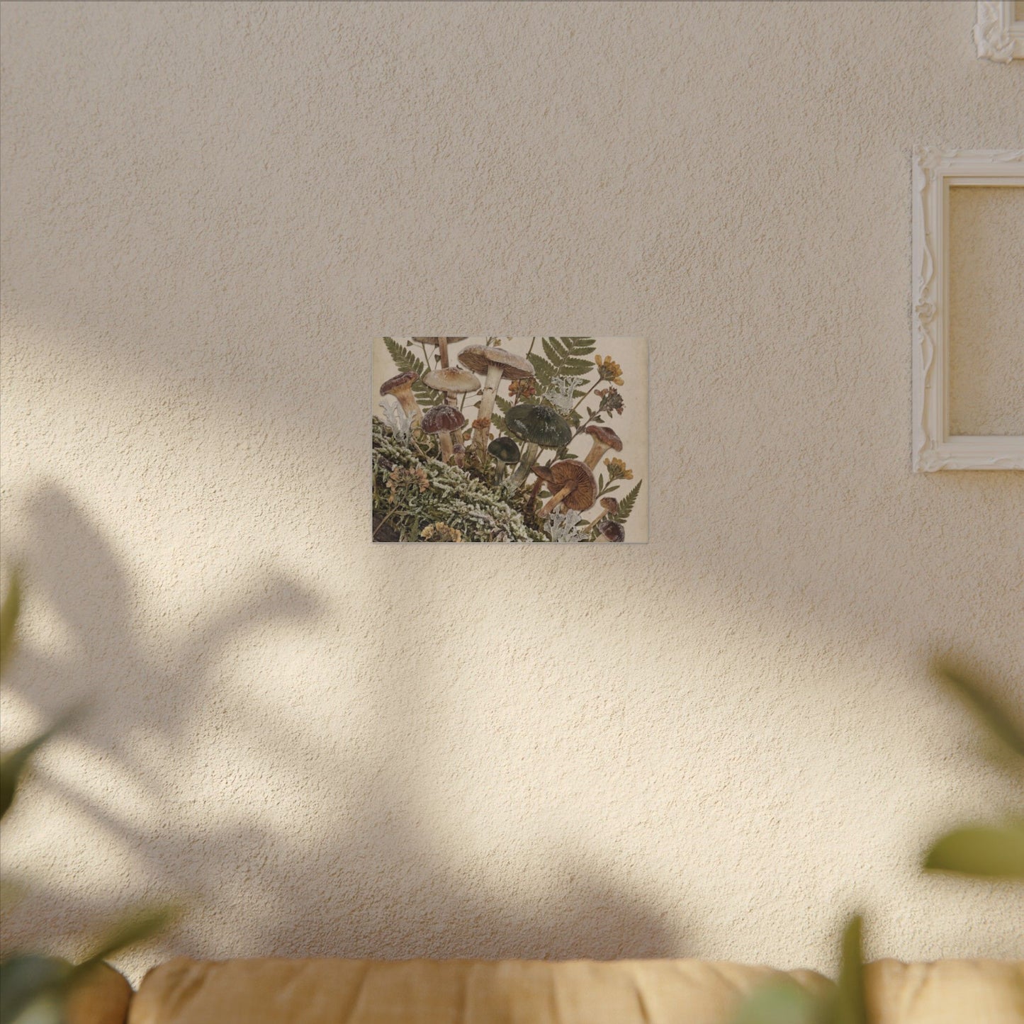 Winter Wild Mushrooms Herbarium Canvas Art | Enchanting Decor