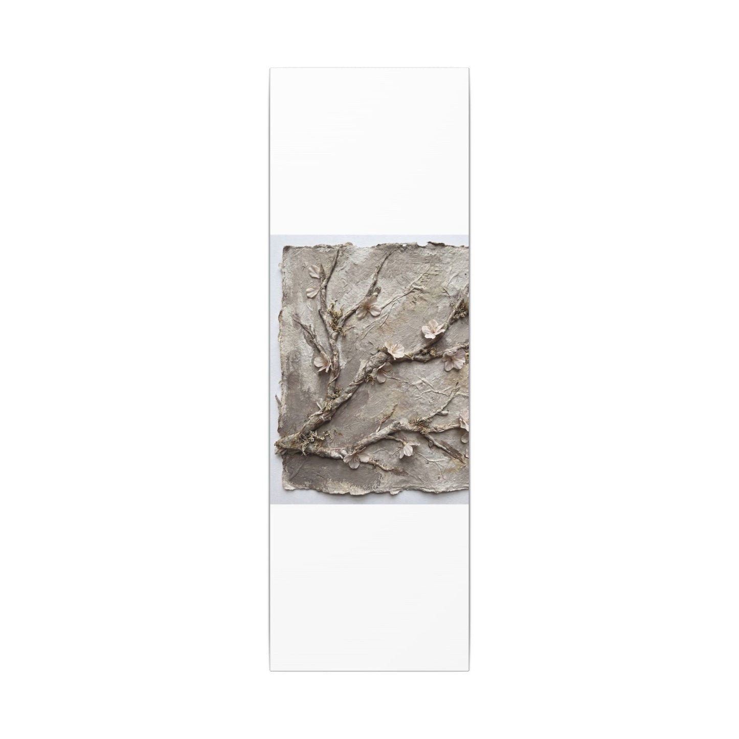 Summer Cherry Blossom Texture Canvas Art | Earthy Decor