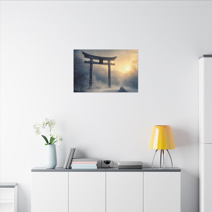 Zen Torii Gate in Golden Hour | Karesansui Canvas Art