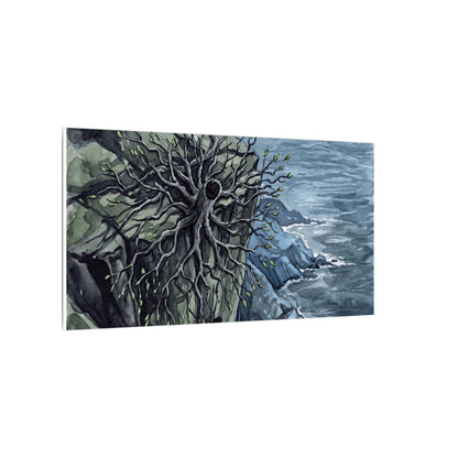 Pine Tree Spring Canvas Art | Japandi Neutral Design