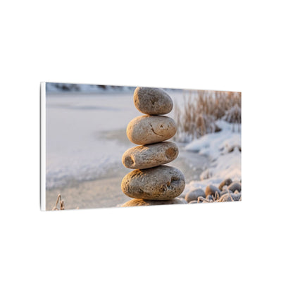 Ma River Stones Canvas Art - Japandi Japanese Pattern