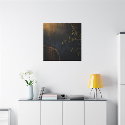 Spring Rust Patina Dark Texture Canvas Art | Moody Decor