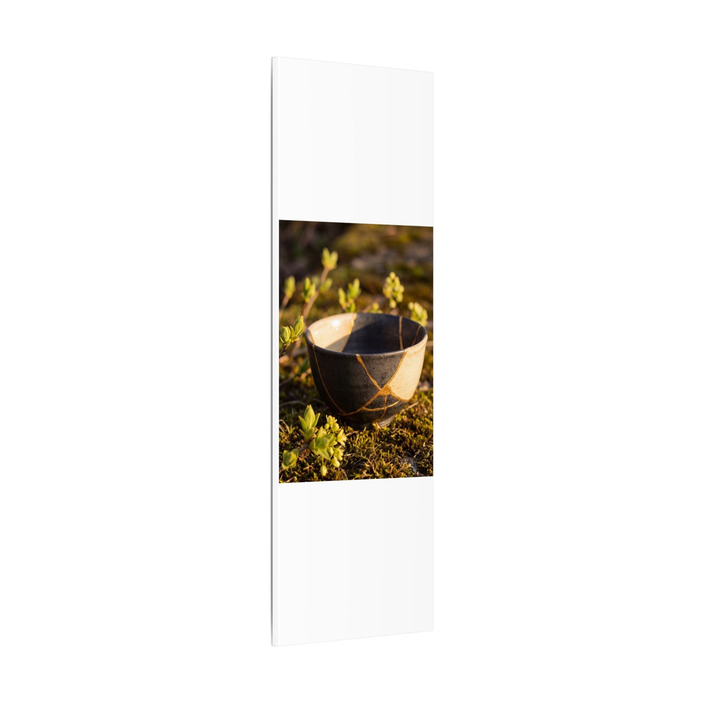 Seijaku Broken Pottery Canvas Art - Kintsugi Gold Repair