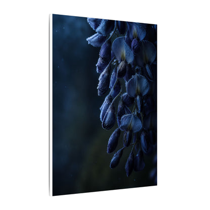 Winter Wisteria Shadow Zen Canvas Art | Atmospheric Decor