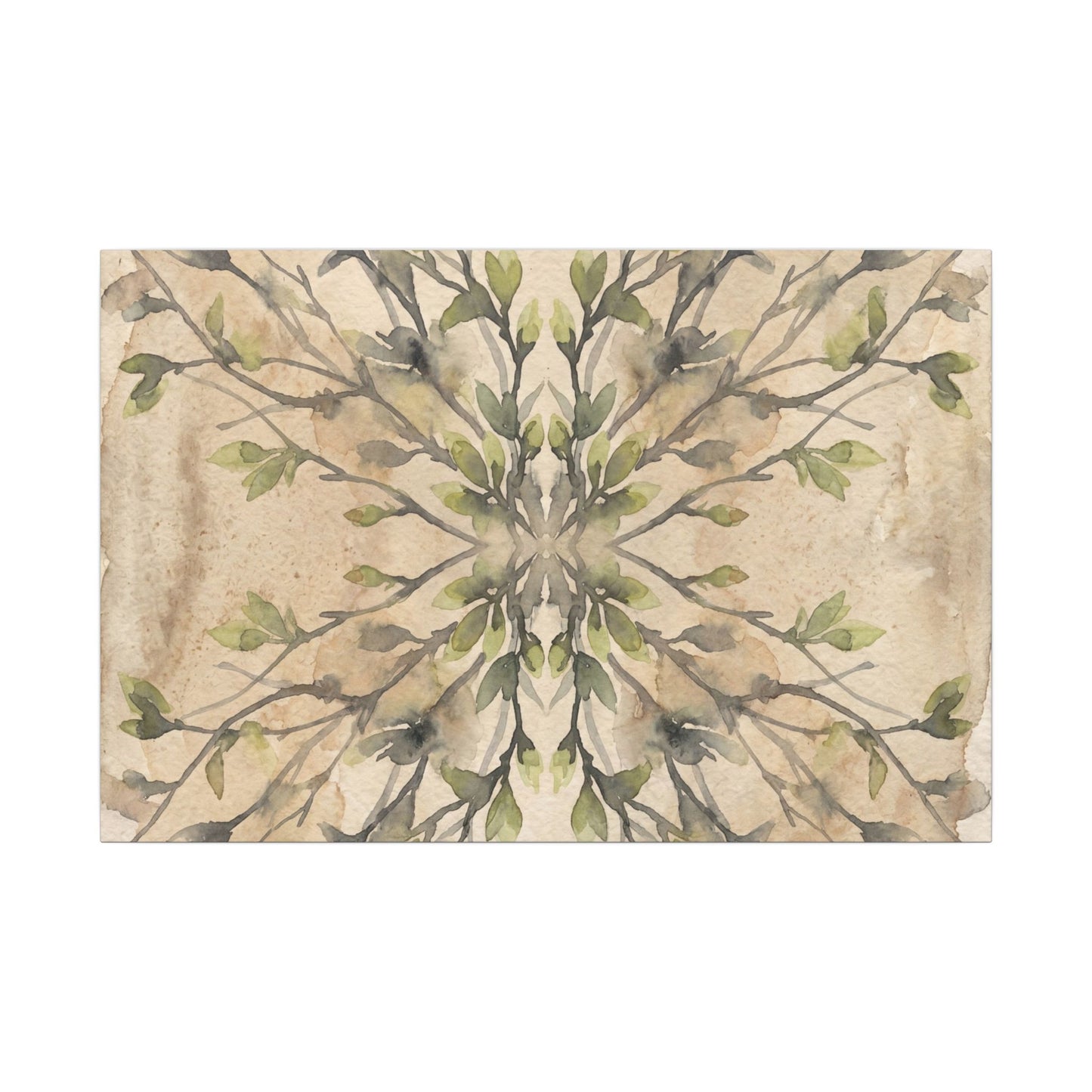 Shibui Shadow Play Canvas Art - Japandi Watercolor