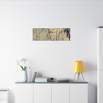 Golden Hour Shadow Play Canvas Art - Japandi Mono No Aware