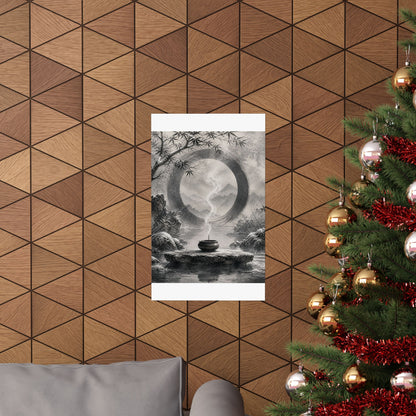 Dappled Incense Smoke Wall Art Print - Zen Seijaku